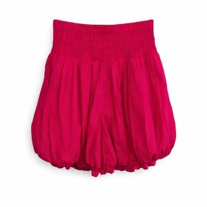 Anthropologie Maeve Smocked Bubble Balloon Shorts‎ Pink XS NWT